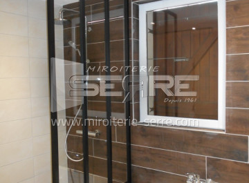 Verrière de douche type atelier sur mesure proche de Villefranche-sur-Saône (69)