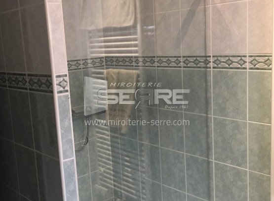 Porte de douche sur mesure salle de bain proche de Belleville-en-Beaujolais (69)