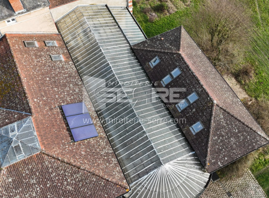 Rénovation intégrale d'une verrière de toiture traditionnelle dans un château à Mâcon (71).