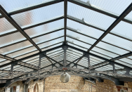 Rénovation intégrale d'une verrière de toiture traditionnelle dans un château à Mâcon (71).