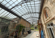 Rénovation intégrale d'une verrière de toiture traditionnelle dans un château à Mâcon (71).